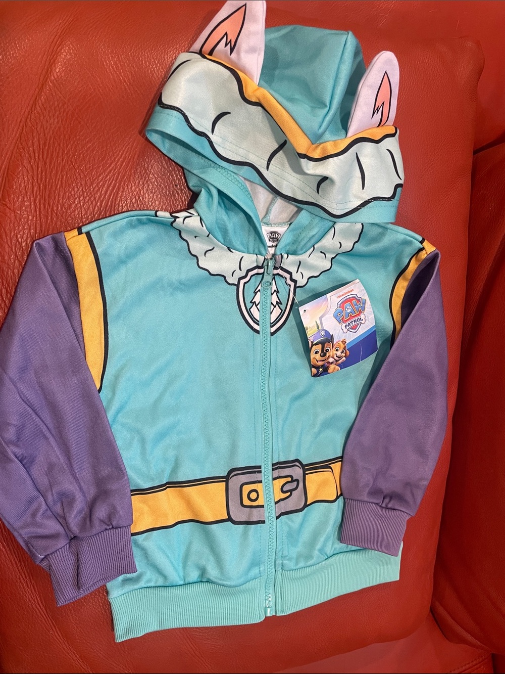 🔥NWT🔥 Nickelodeon Aqua and Purple Paw Patrol Hoodie
